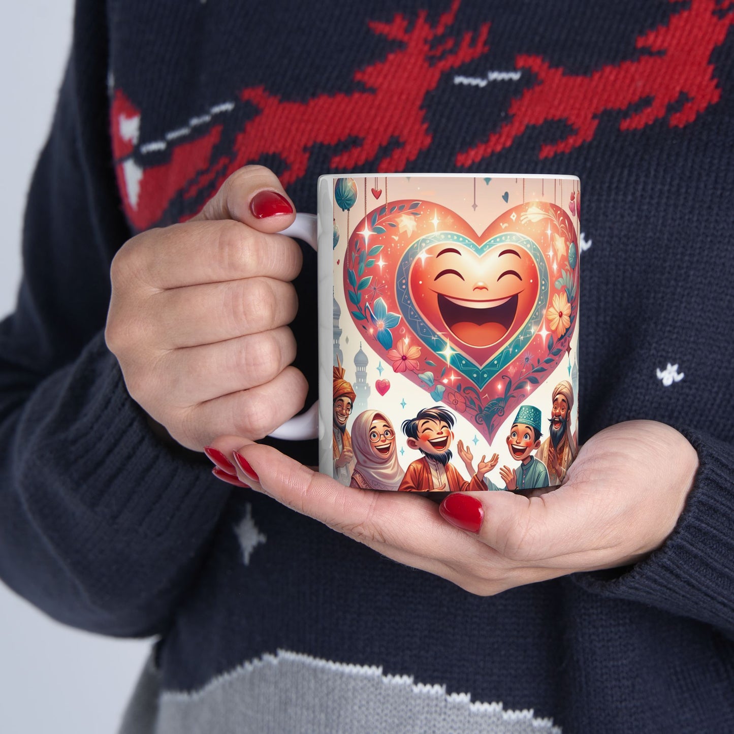 Joyful Diversity Ceramic Mug - Celebrate Unity & Happiness