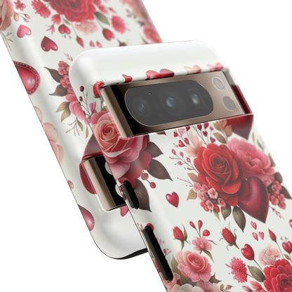 Heartfelt Floral Phone Case | Tough Cases for Love & Romance