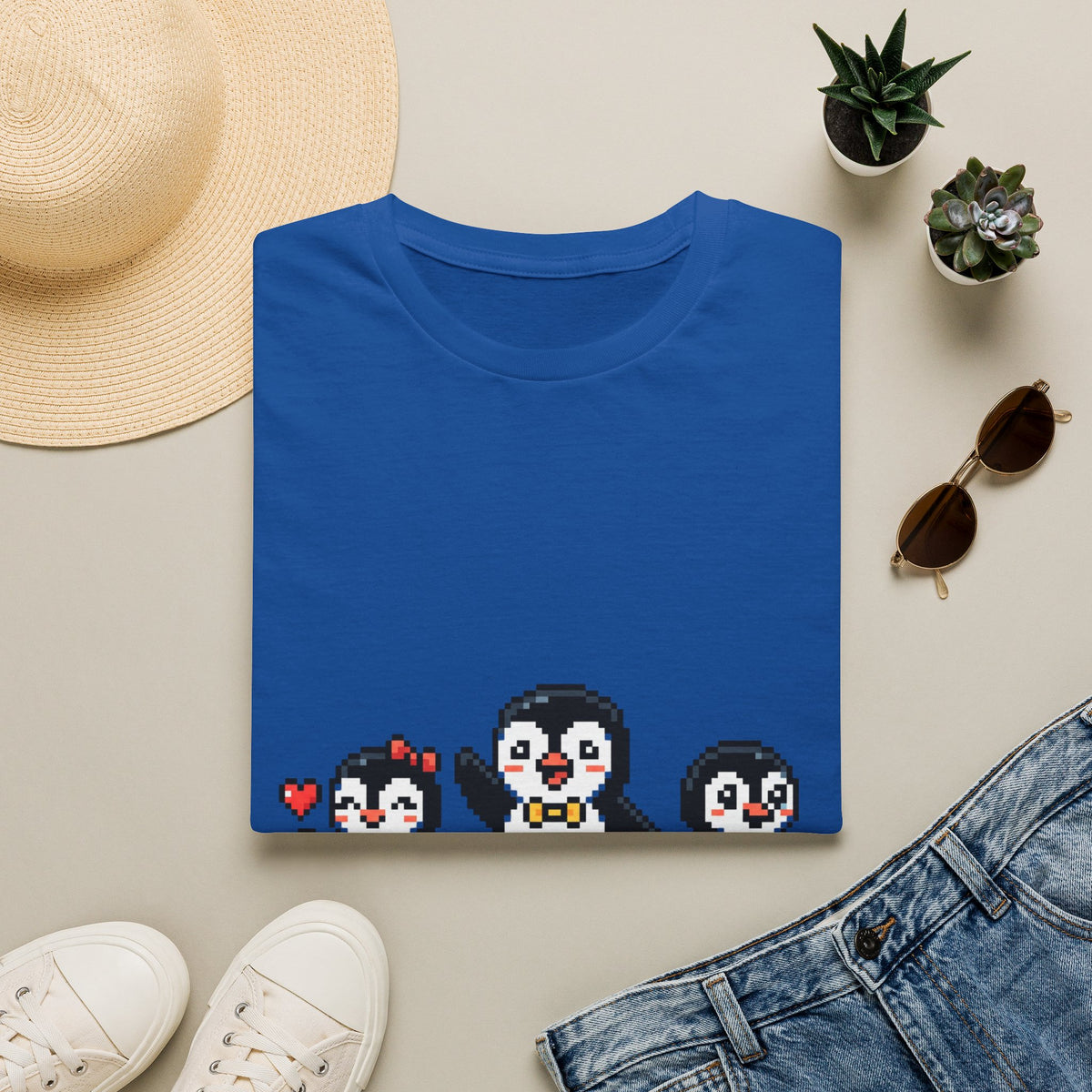 Penguin Pixel Tee — Cute Retro Pixel Art Penguins T-Shirt