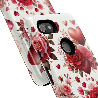 Heartfelt Floral Phone Case | Tough Cases for Love & Romance