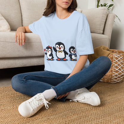 Penguin Pixel Tee — Cute Retro Pixel Art Penguins T-Shirt