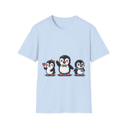 Penguin Pixel Tee — Cute Retro Pixel Art Penguins T-Shirt