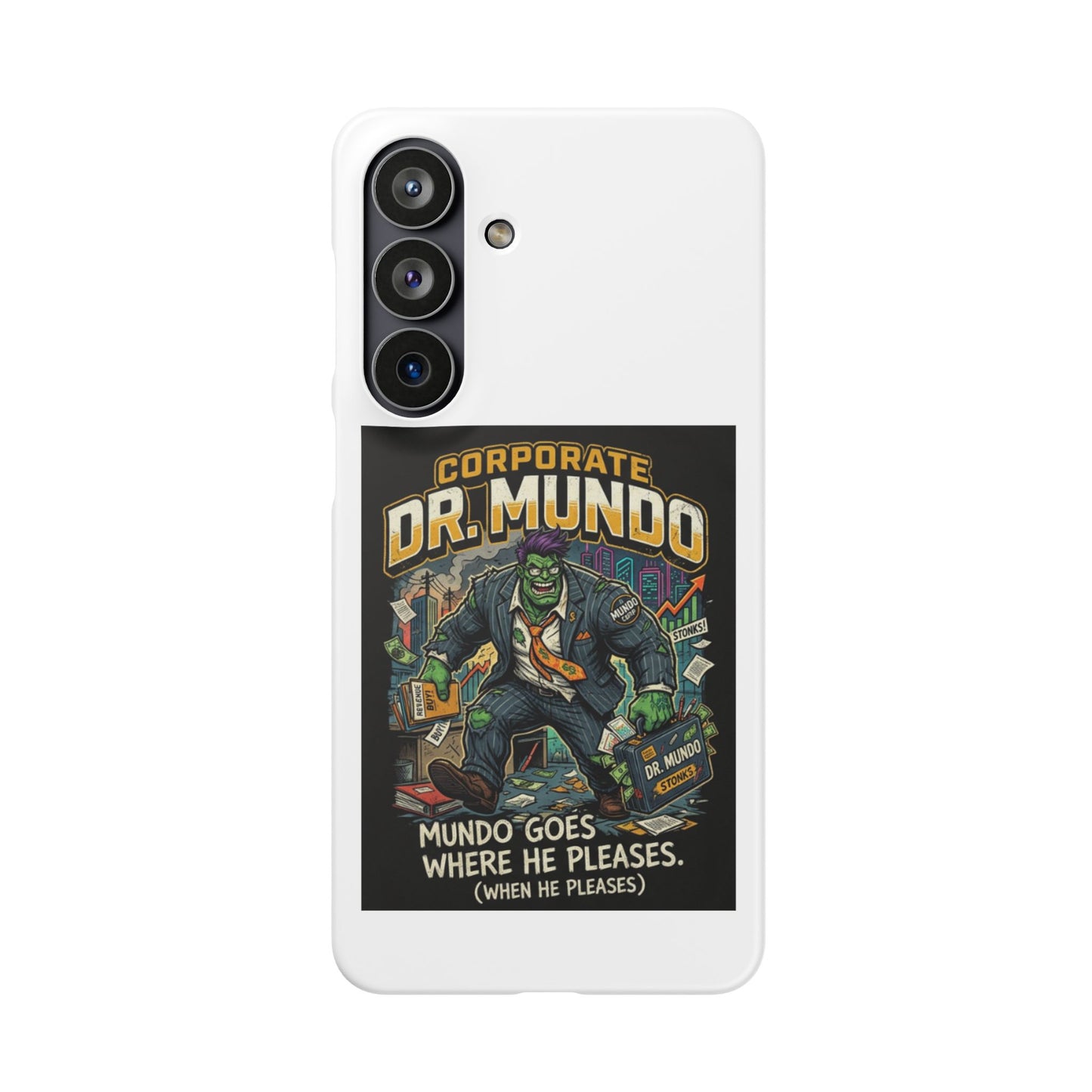 Snap Case — "Corporate Dr. Mundo" Phone Case | Funny Gamer League Riot-Inspired Design