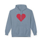 Heart & Rose Pattern Hoodie — Romantic Floral Valentine Pullover