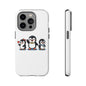 Penguin Pixel Trio Phone Case — Cute Retro 8‑Bit Penguin Family Protective Cover