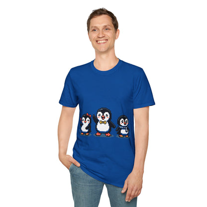Penguin Pixel Tee — Cute Retro Pixel Art Penguins T-Shirt