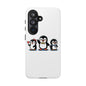 Penguin Pixel Trio Phone Case — Cute Retro 8‑Bit Penguin Family Protective Cover
