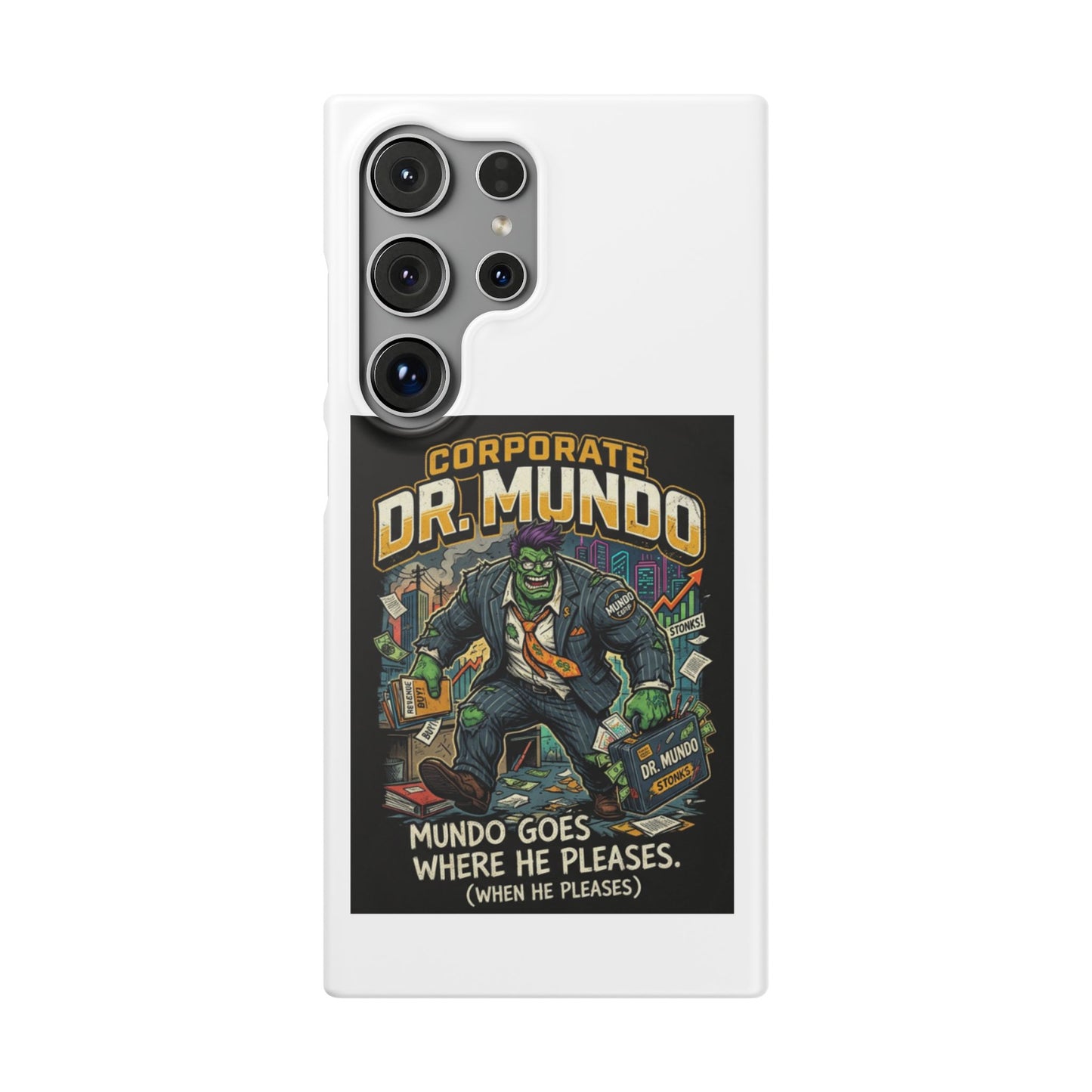 Snap Case — "Corporate Dr. Mundo" Phone Case | Funny Gamer League Riot-Inspired Design