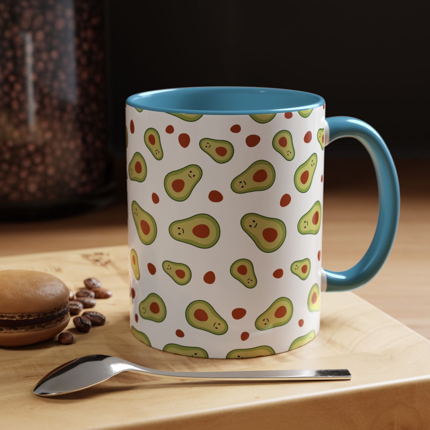 Quirky Avocado Print Coffee Mug - Fun Kitchen Accessory for Unique Coffee Lovers