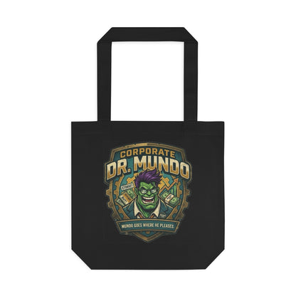 Tote Bag — "Corporate Dr. Mundo" Gamer Tote with Humorous League of Legends Design