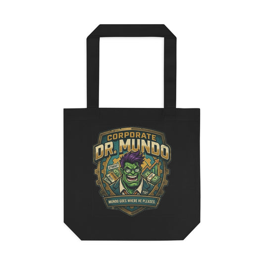 Tote Bag — "Corporate Dr. Mundo" Gamer Tote with Humorous League of Legends Design