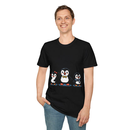 Penguin Pixel Tee — Cute Retro Pixel Art Penguins T-Shirt