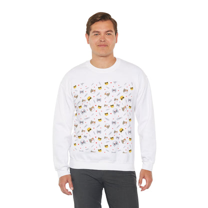 Cute Cartoon Animals Unisex Heavy Blend™ Crewneck Sweatshirt