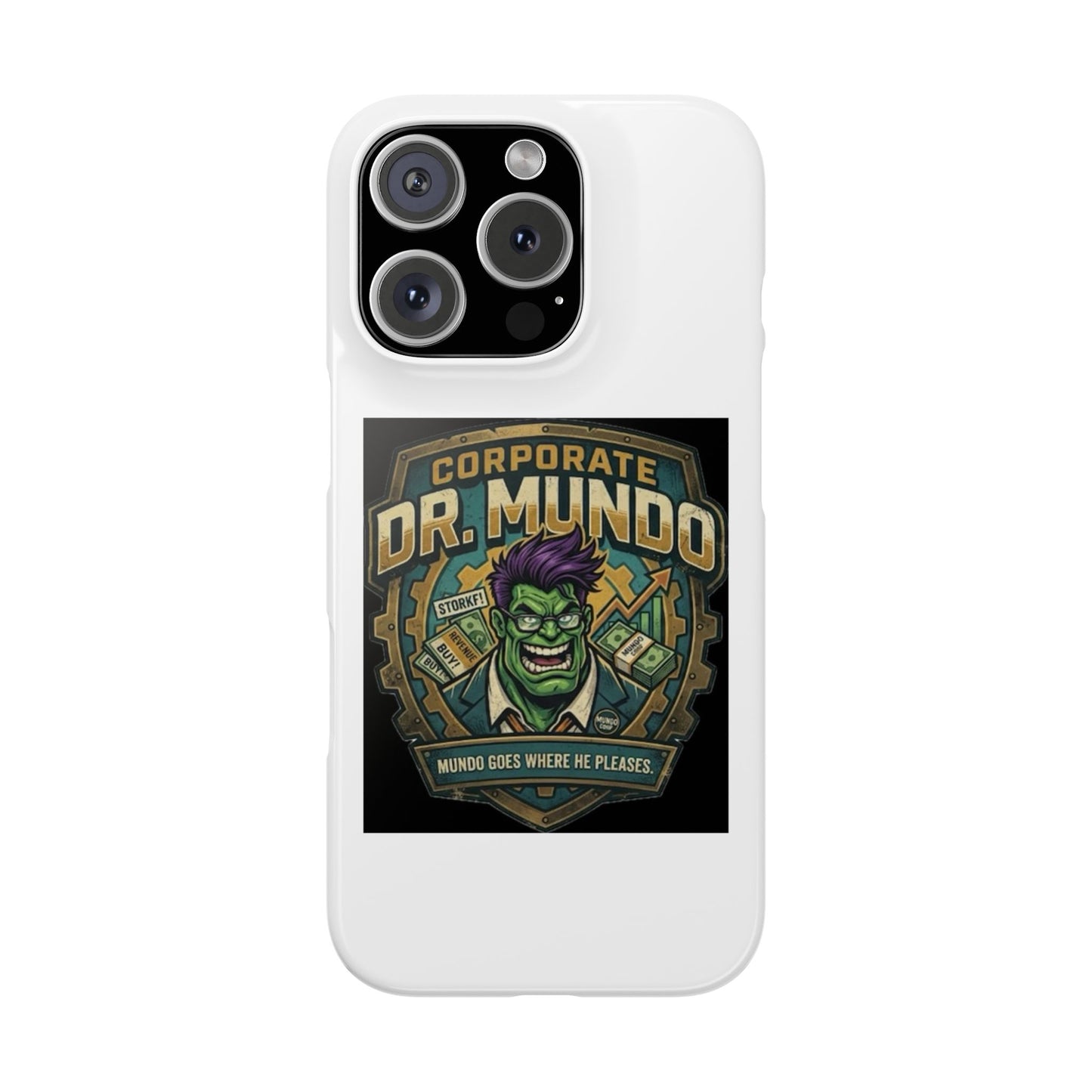 Corporate Dr. Mundo Phone Case — Funny Gaming Snap Case for League of Legends Fans