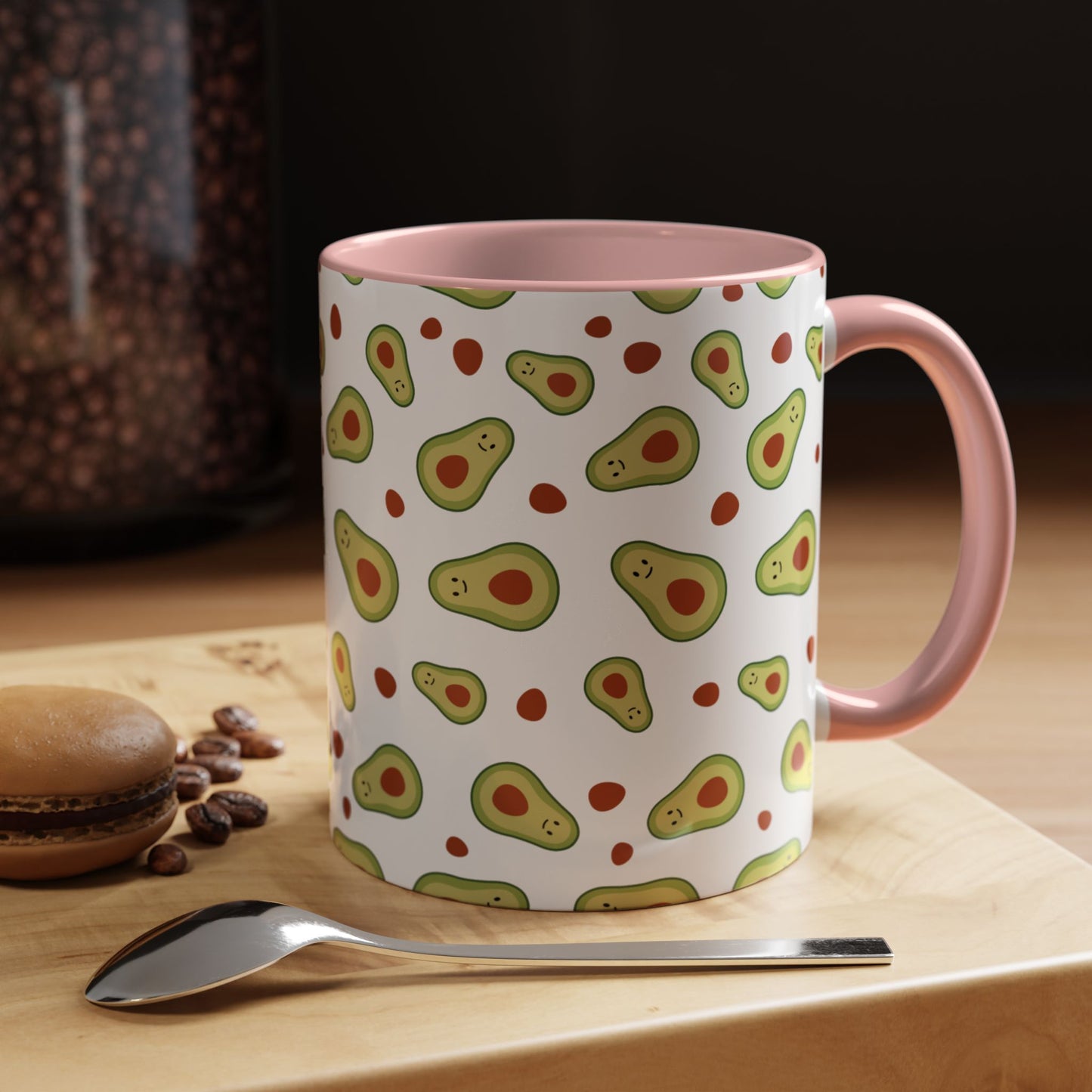 Quirky Avocado Print Coffee Mug - Fun Kitchen Accessory for Unique Coffee Lovers