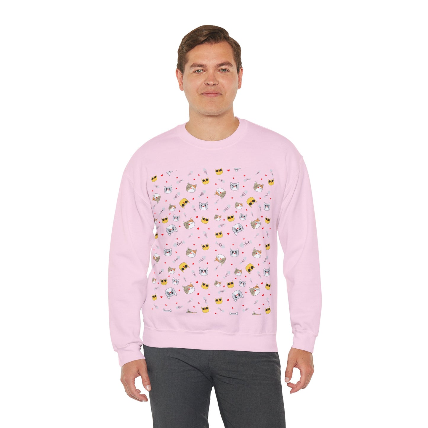 Cute Cartoon Animals Unisex Heavy Blend™ Crewneck Sweatshirt