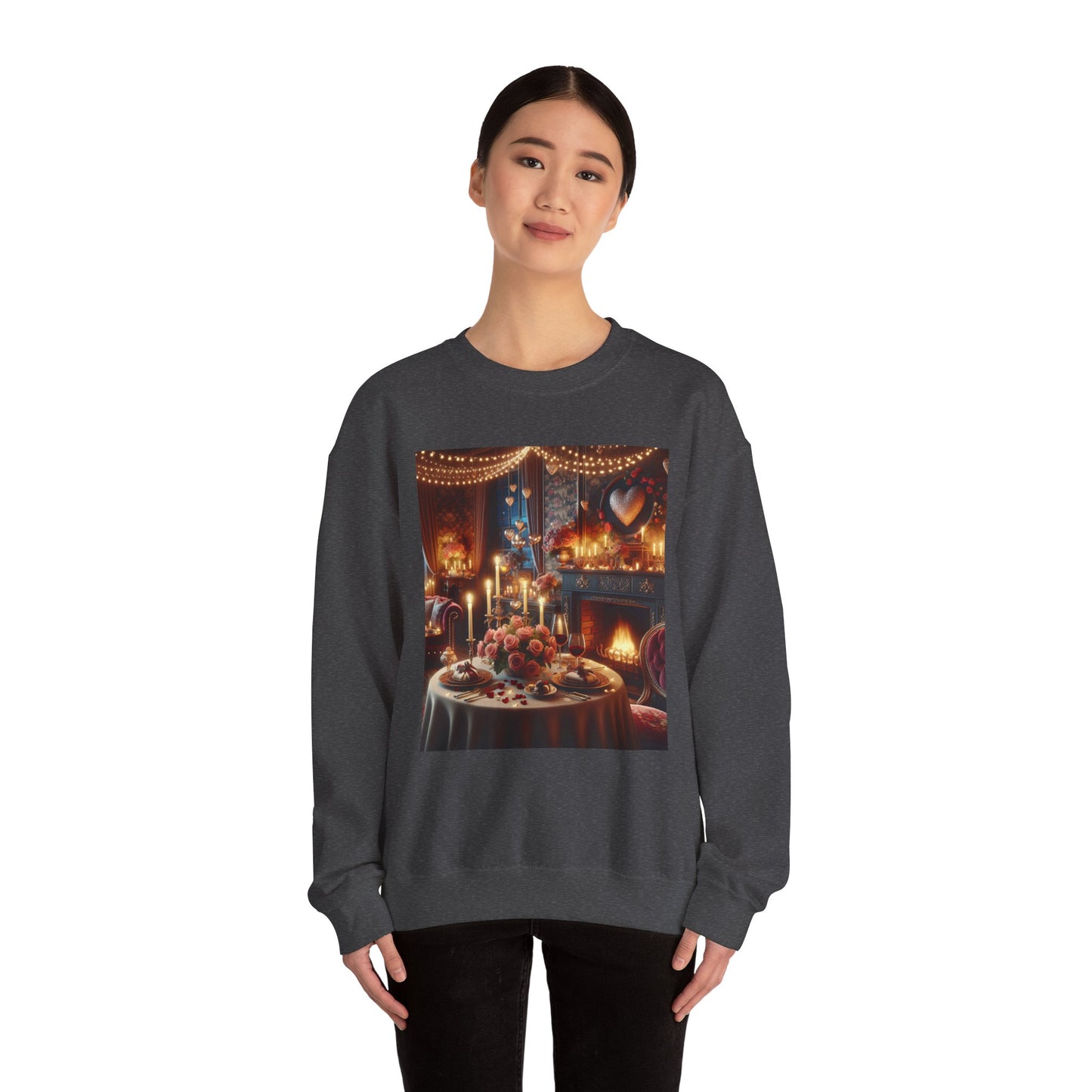 Cozy Romantic Dinner Sweatshirt – Unisex Heavy Blend™ Crewneck