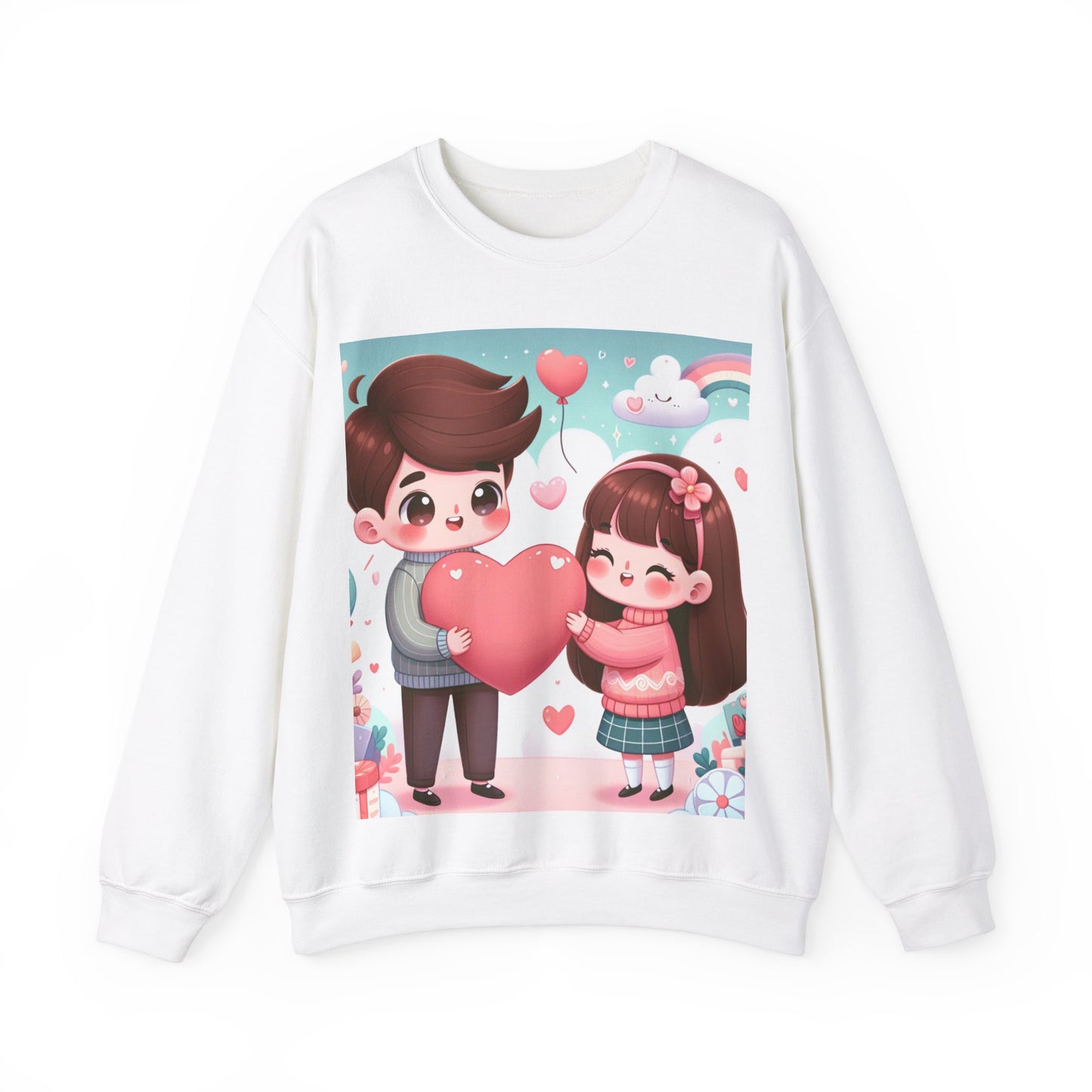 Cute Couples Love Sweatshirt - Unisex Heavy Blend™ - Perfect for Valentine’s Day & Anniversaries