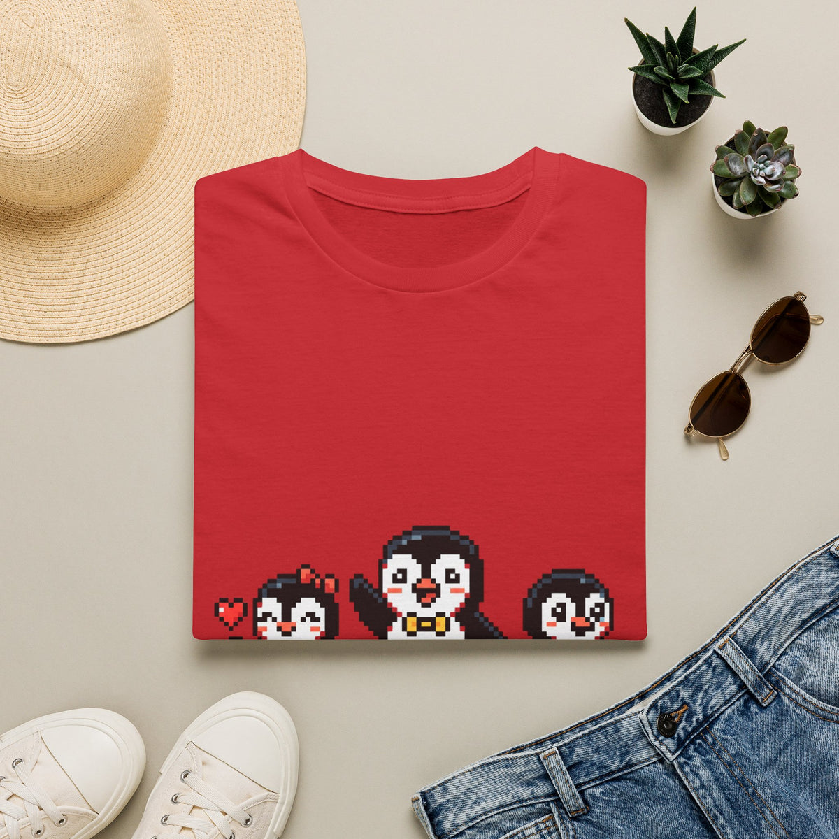Penguin Pixel Tee — Cute Retro Pixel Art Penguins T-Shirt