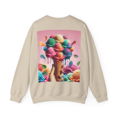 Colorful Ice Cream Crewneck Sweatshirt - Sweet Summer Vibes