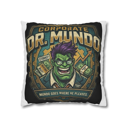 Dr. Mundo Corporate Pillowcase — Funny Gaming Monster Throw Pillowcase