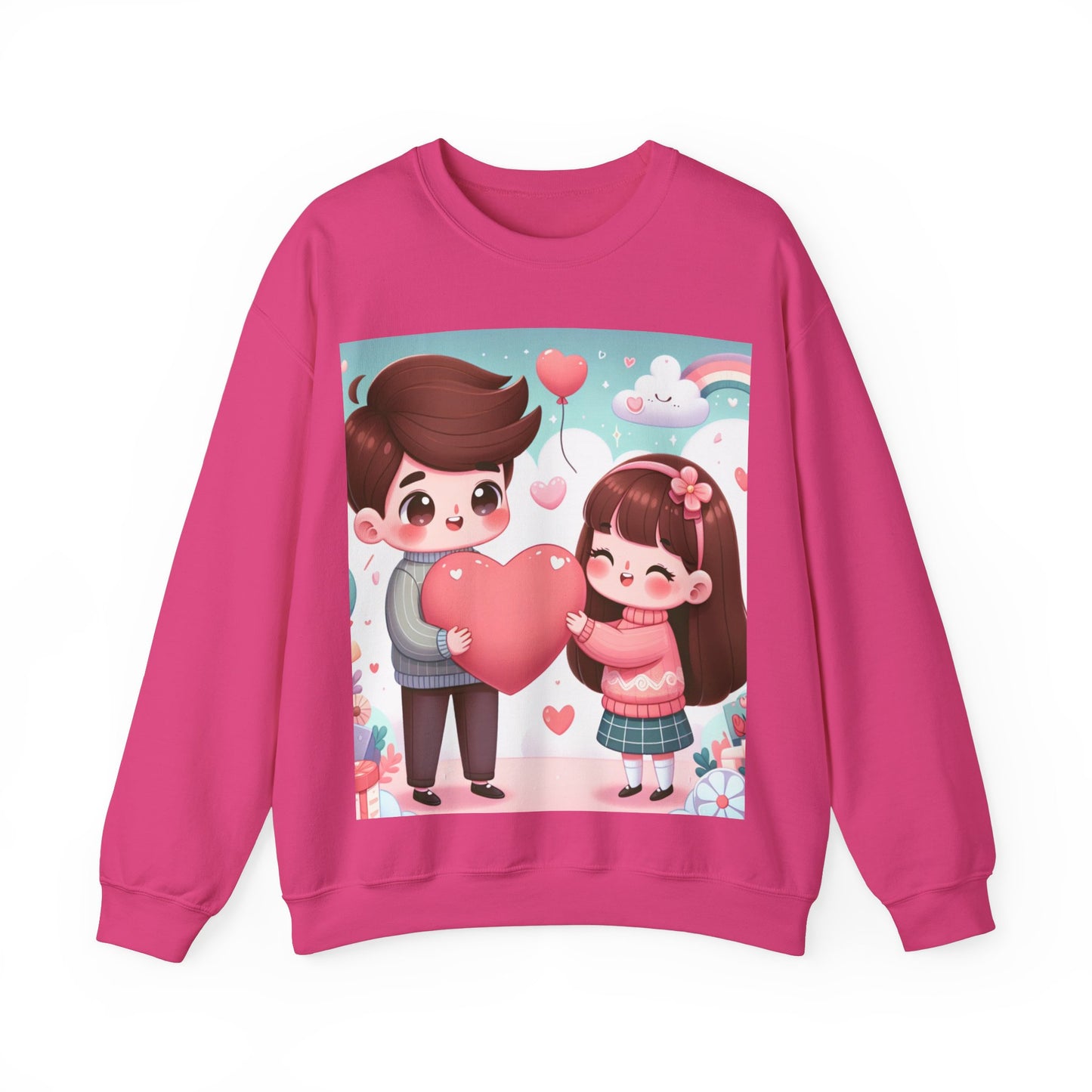 Cute Couples Love Sweatshirt - Unisex Heavy Blend™ - Perfect for Valentine’s Day & Anniversaries