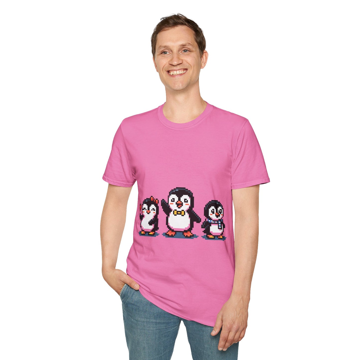Penguin Pixel Tee — Cute Retro Pixel Art Penguins T-Shirt