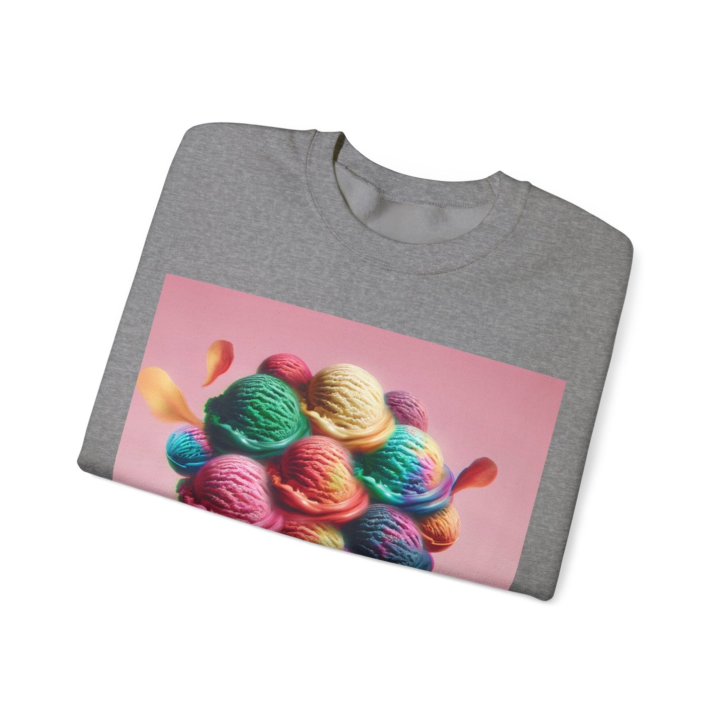 Colorful Ice Cream Crewneck Sweatshirt - Sweet Summer Vibes