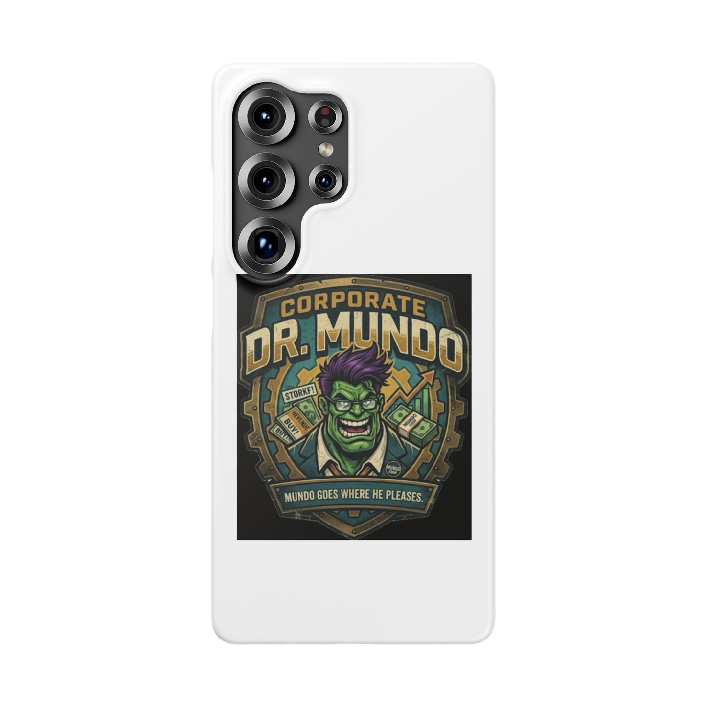 Corporate Dr. Mundo Phone Case — Funny Gaming Snap Case for League of Legends Fans