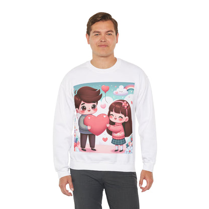 Cute Couples Love Sweatshirt - Unisex Heavy Blend™ - Perfect for Valentine’s Day & Anniversaries