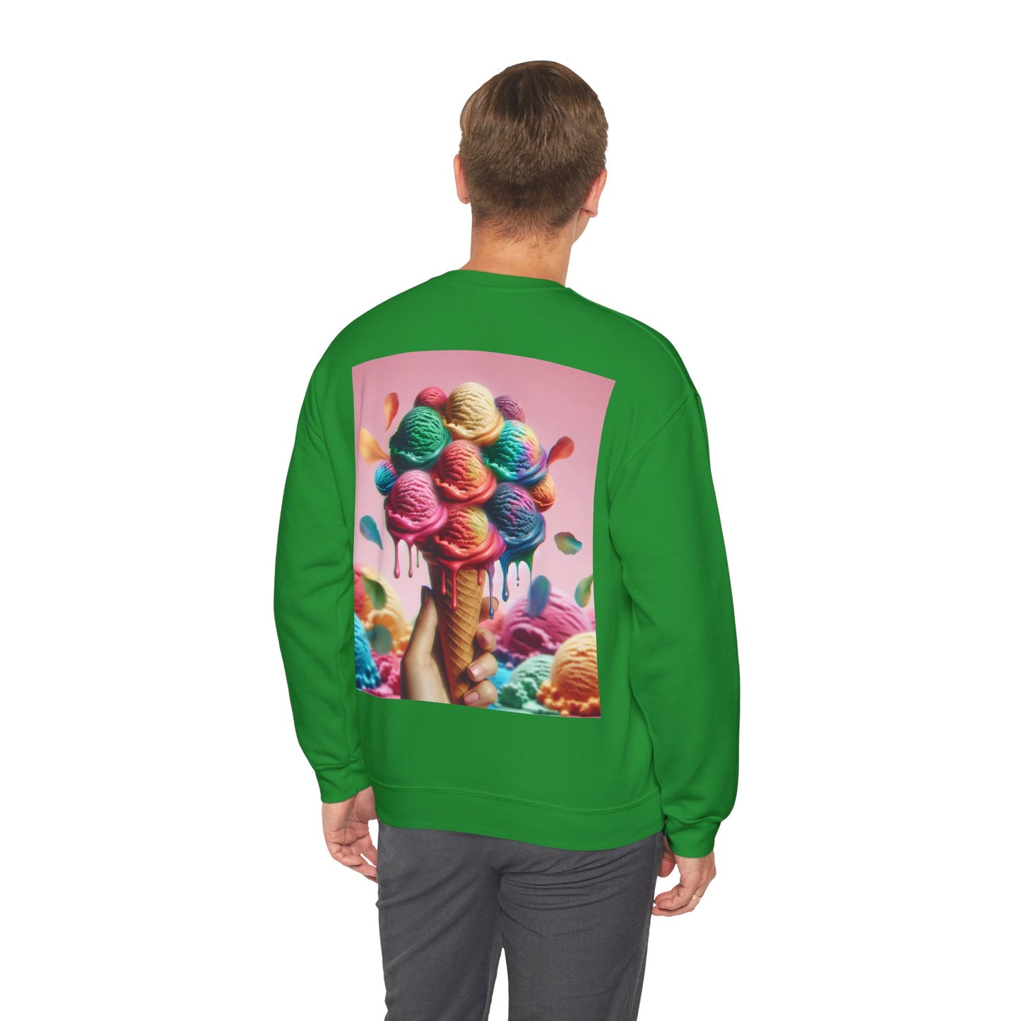 Colorful Ice Cream Crewneck Sweatshirt - Sweet Summer Vibes