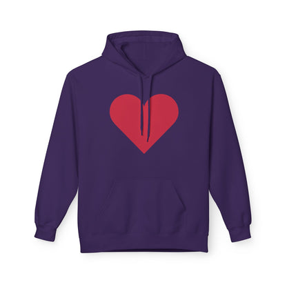 Heart & Rose Pattern Hoodie — Romantic Floral Valentine Pullover
