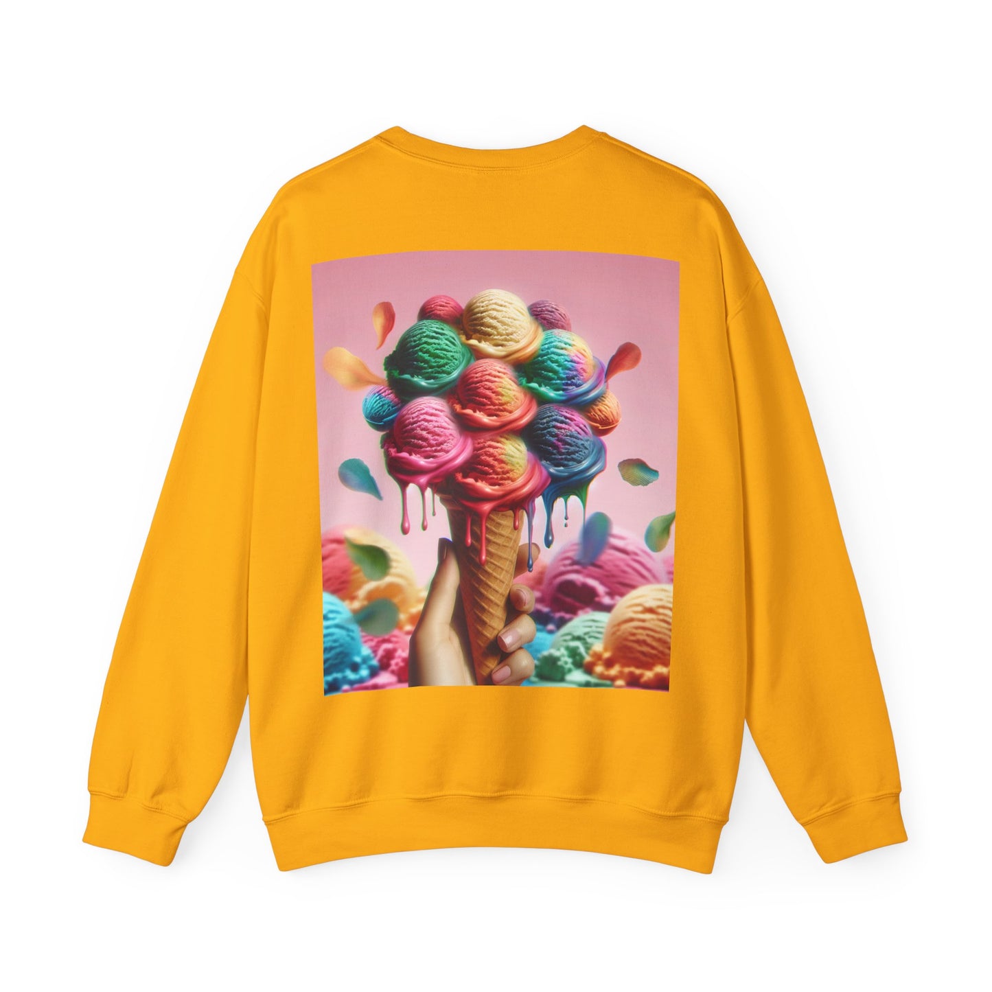 Colorful Ice Cream Crewneck Sweatshirt - Sweet Summer Vibes